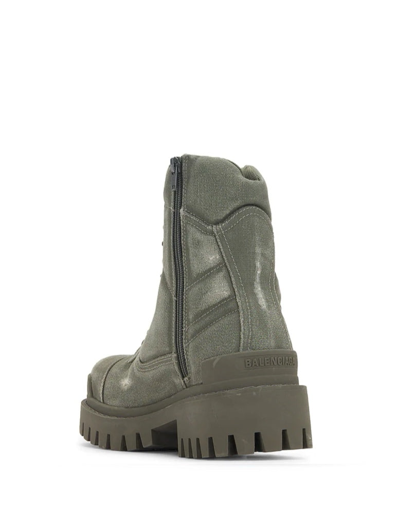 Balenciaga combat strike canvas boots