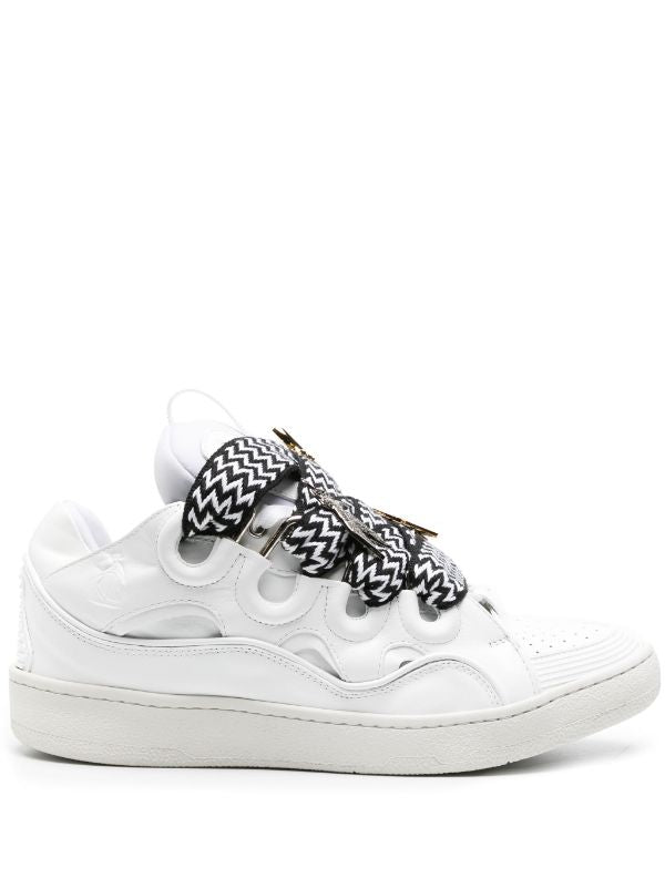 Lanvin Curb suede trim sneakers