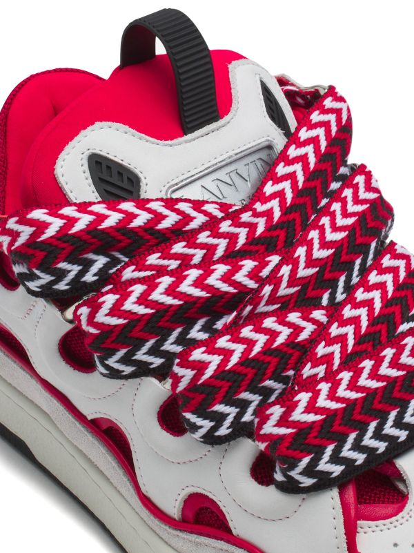 Lanvin Curb suede trim sneakers