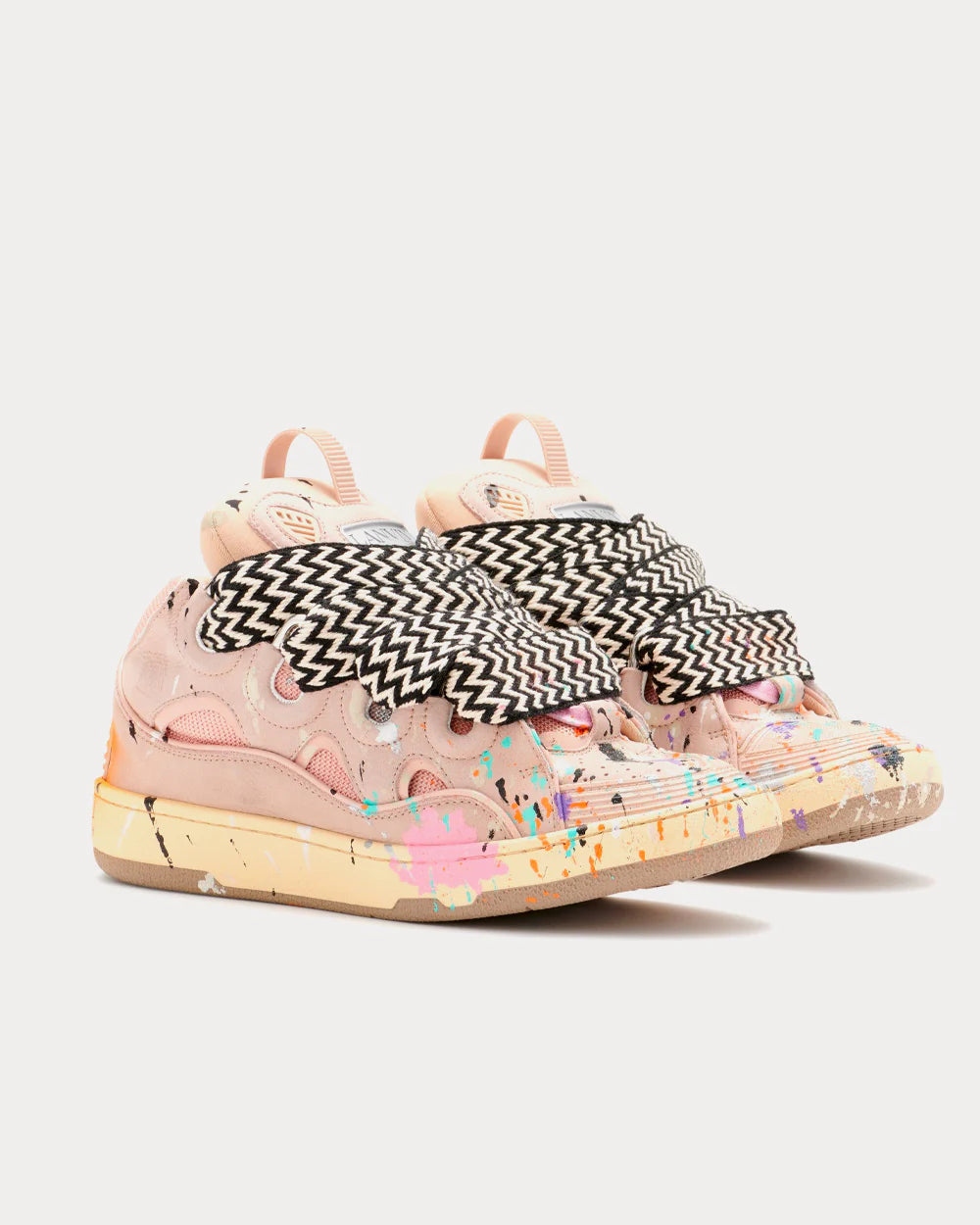 Lanvin x Gallery Dept - Curb painted pink sneakers