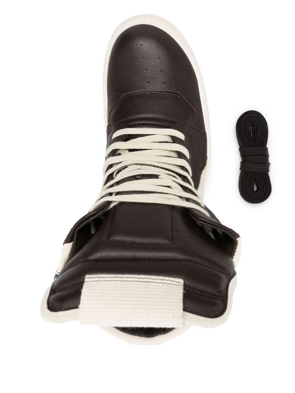 Rick Owen Geobasket high-top leather sneakers