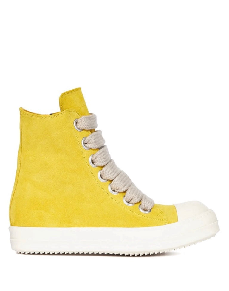 Rick Owen Jumbolaced suede sneakers