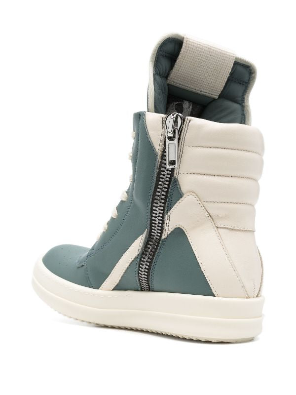 Rick Owen Geobasket high-top leather sneakers