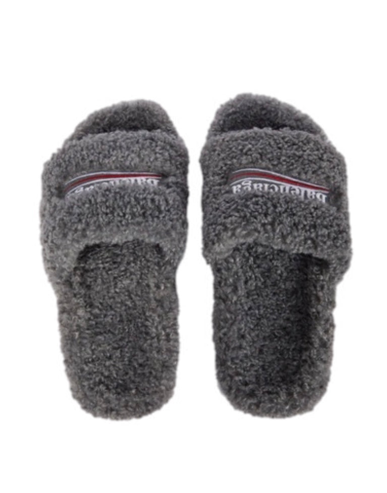Balenciaga Furry slide sandals