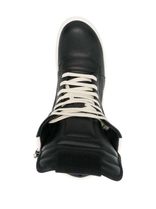 Rick Owen Geobasket high-top leather sneakers
