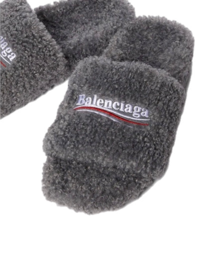Balenciaga Furry slide sandals