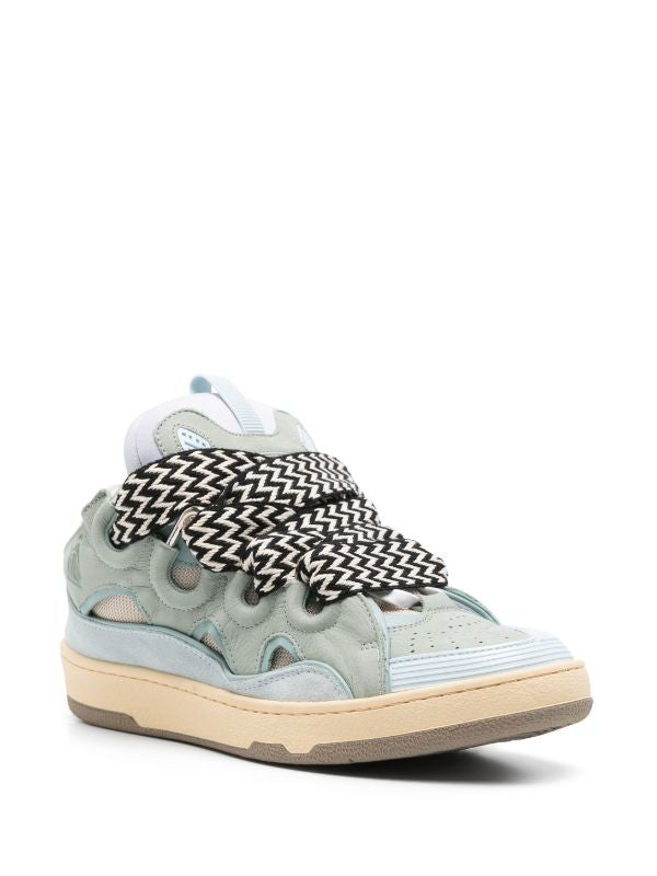 Lanvin Curb suede trim sneakers