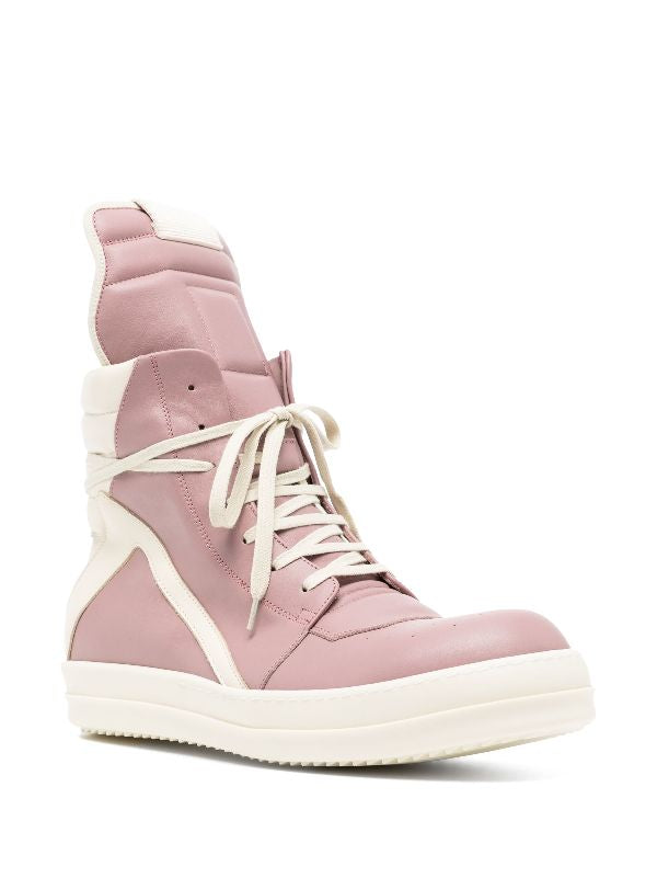Rick Owen Geobasket high-top leather sneakers