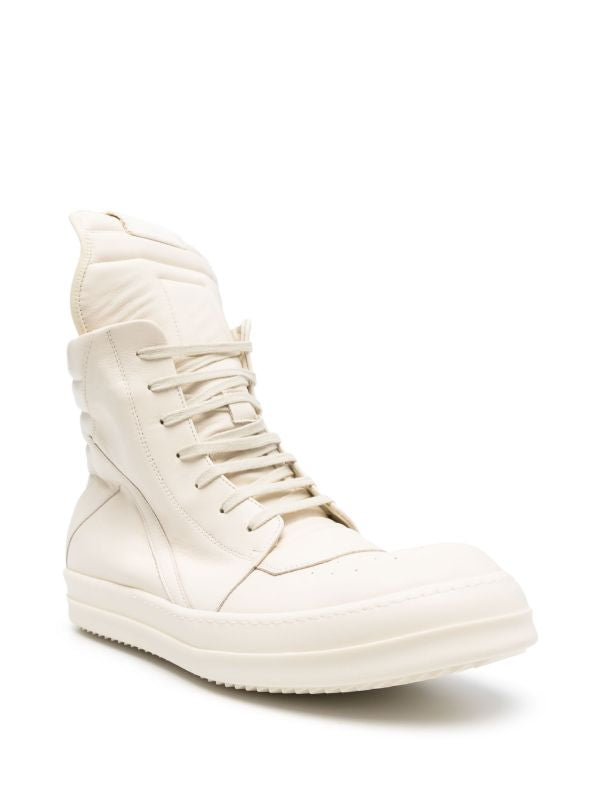 Rick Owen Geobasket high-top leather sneakers