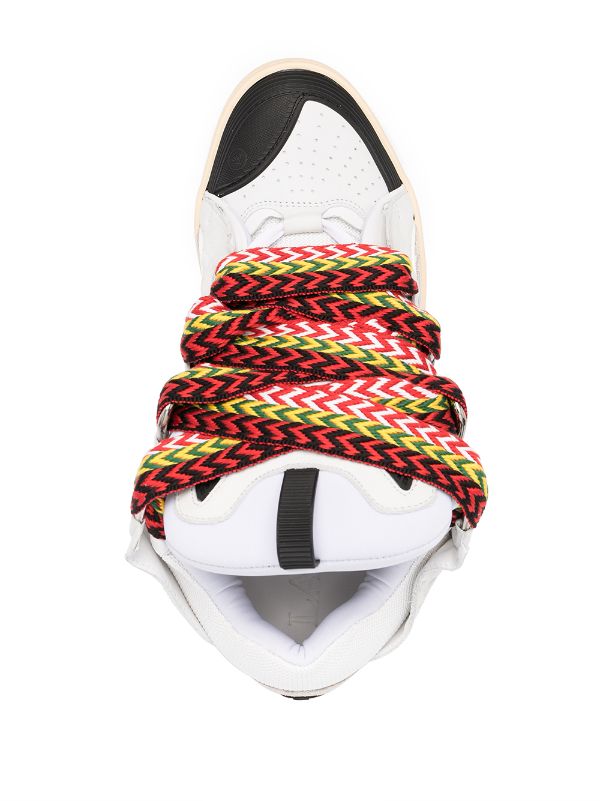 Lanvin Curb suede trim sneakers