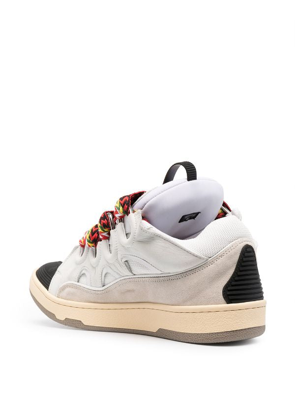 Lanvin Curb suede trim sneakers