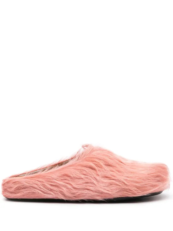 Marni Fussbet Sabot calf-hair slippers