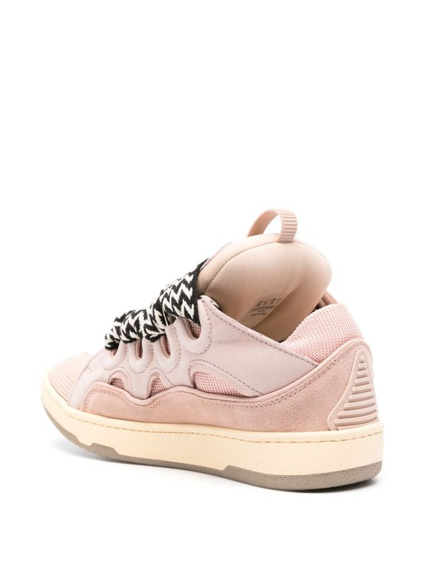 Lanvin Curb suede trim sneakers
