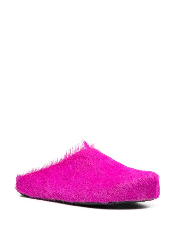 Marni Fussbet Sabot calf-hair slippers