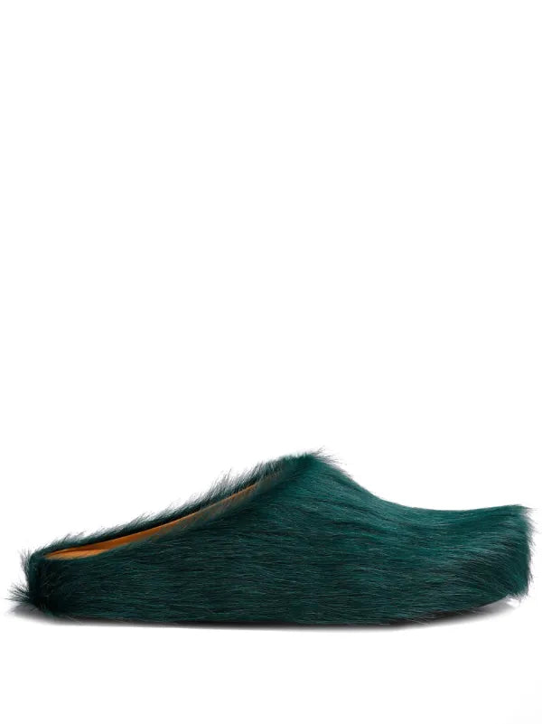 Marni Fussbet Sabot calf-hair slippers