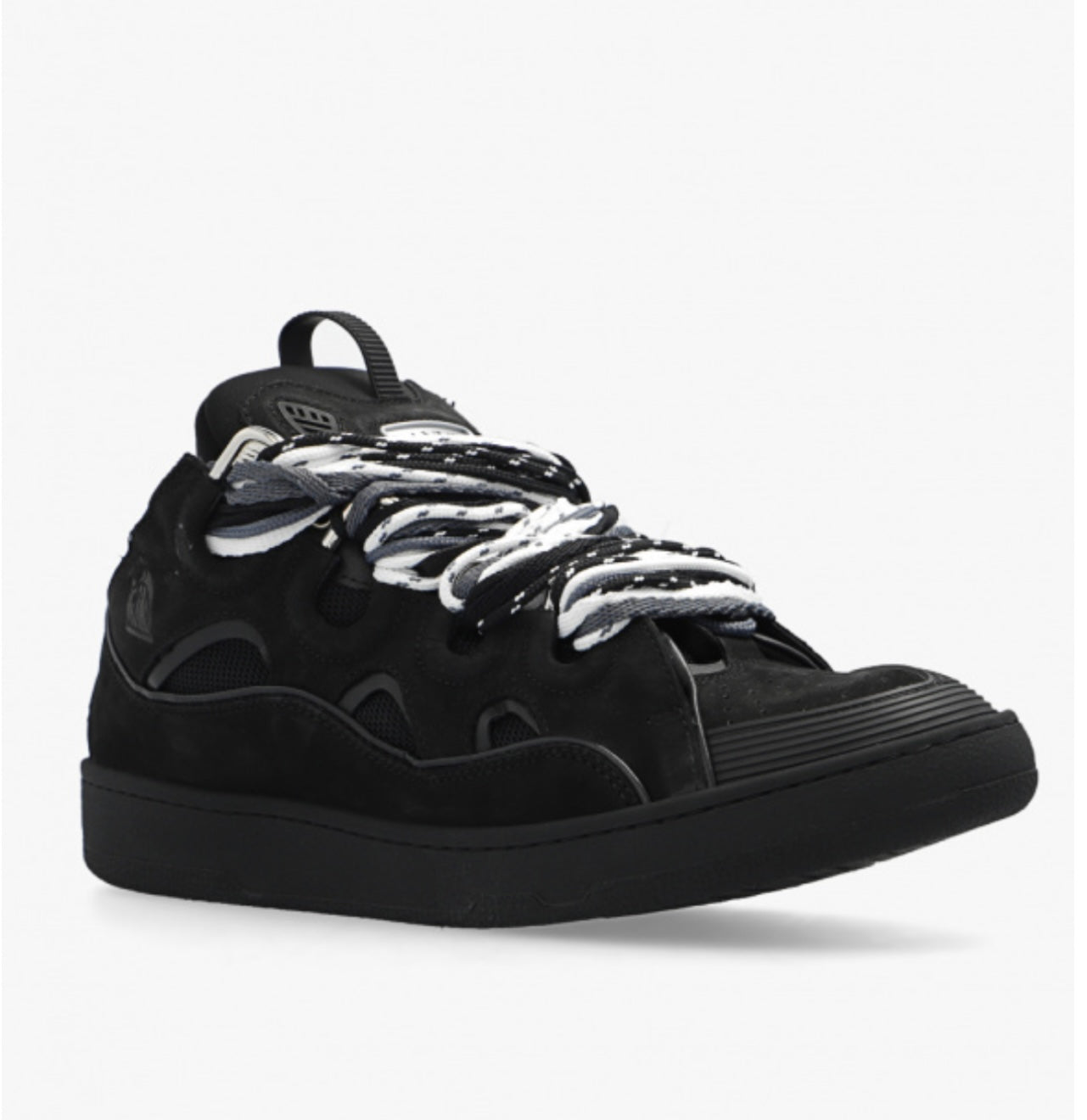 Lanvin Curb suede trim sneakers