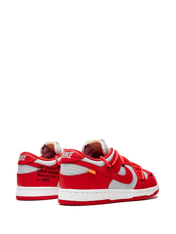 Nike X Off-White Dunk Low "University Red" sneakers