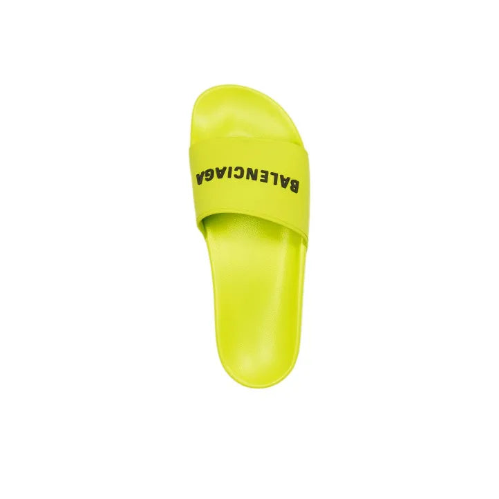 Balenciaga logo-embossed pool slides