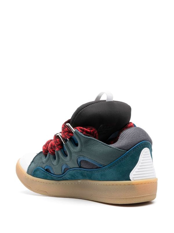 Lanvin Curb suede trim sneakers