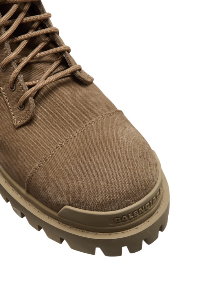Balenciaga combat strike canvas boots