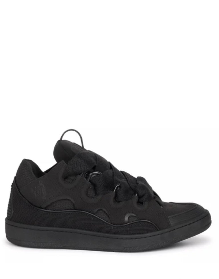 Lanvin Curb suede trim sneakers
