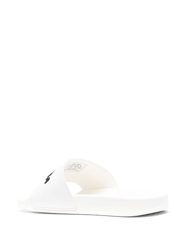 Balenciaga logo-embossed pool slides