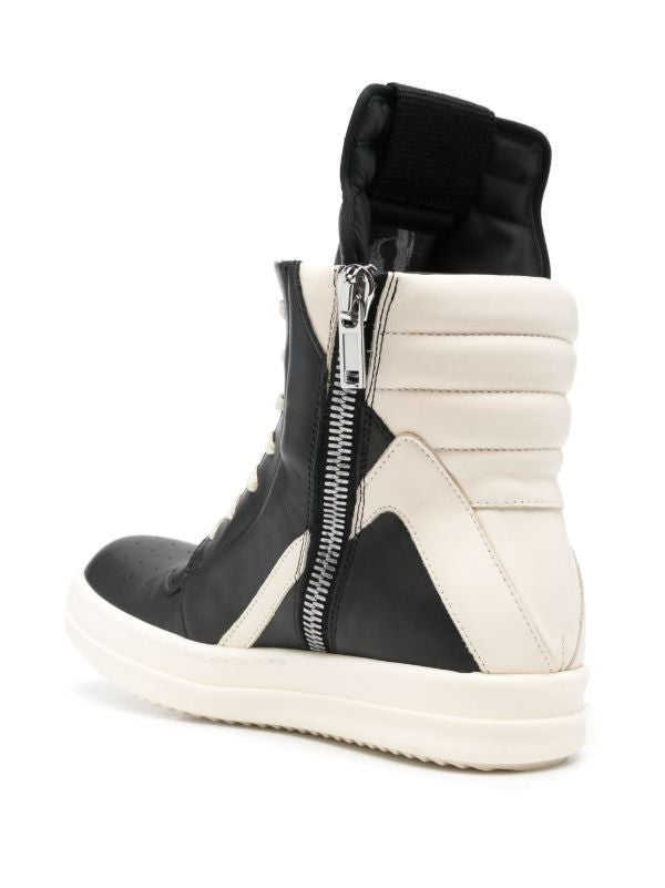 Rick Owen Geobasket high-top leather sneakers