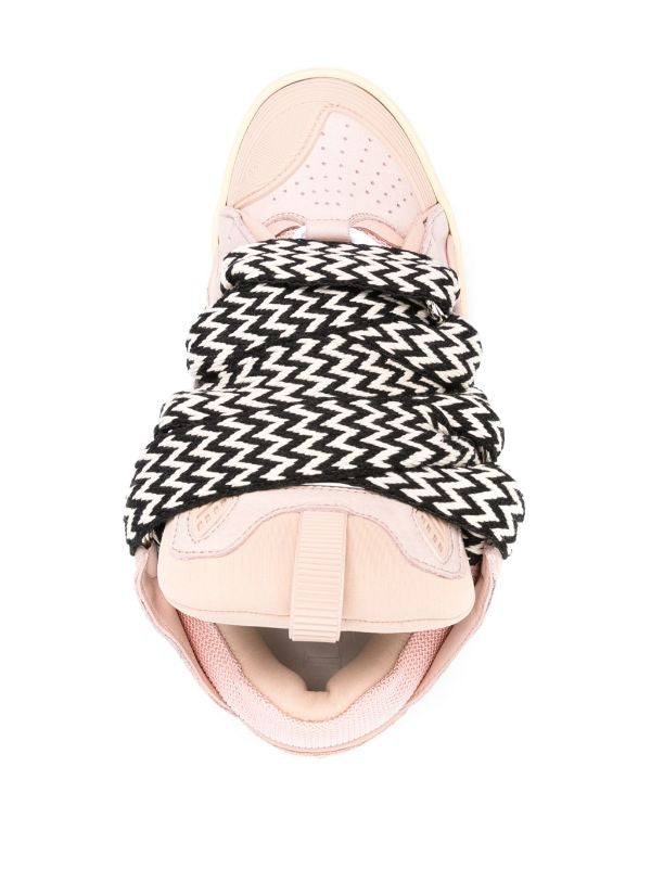 Lanvin Curb suede trim sneakers