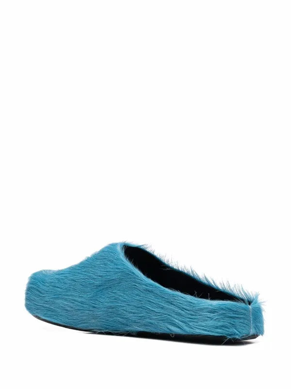 Marni Fussbet Sabot calf-hair slippers