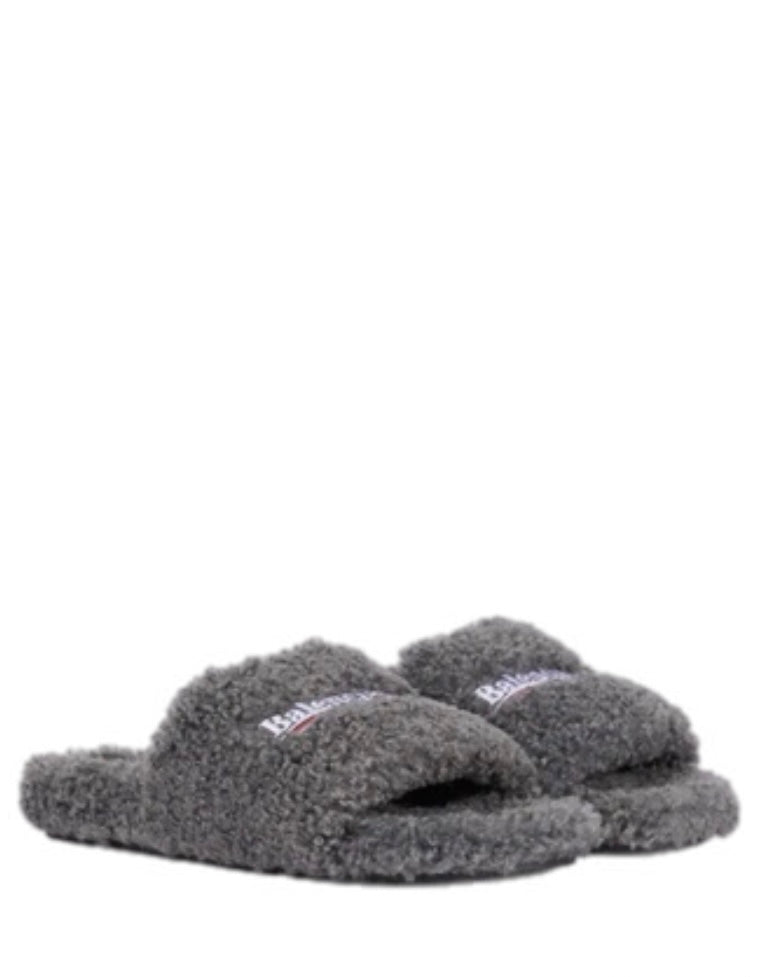 Balenciaga Furry slide sandals