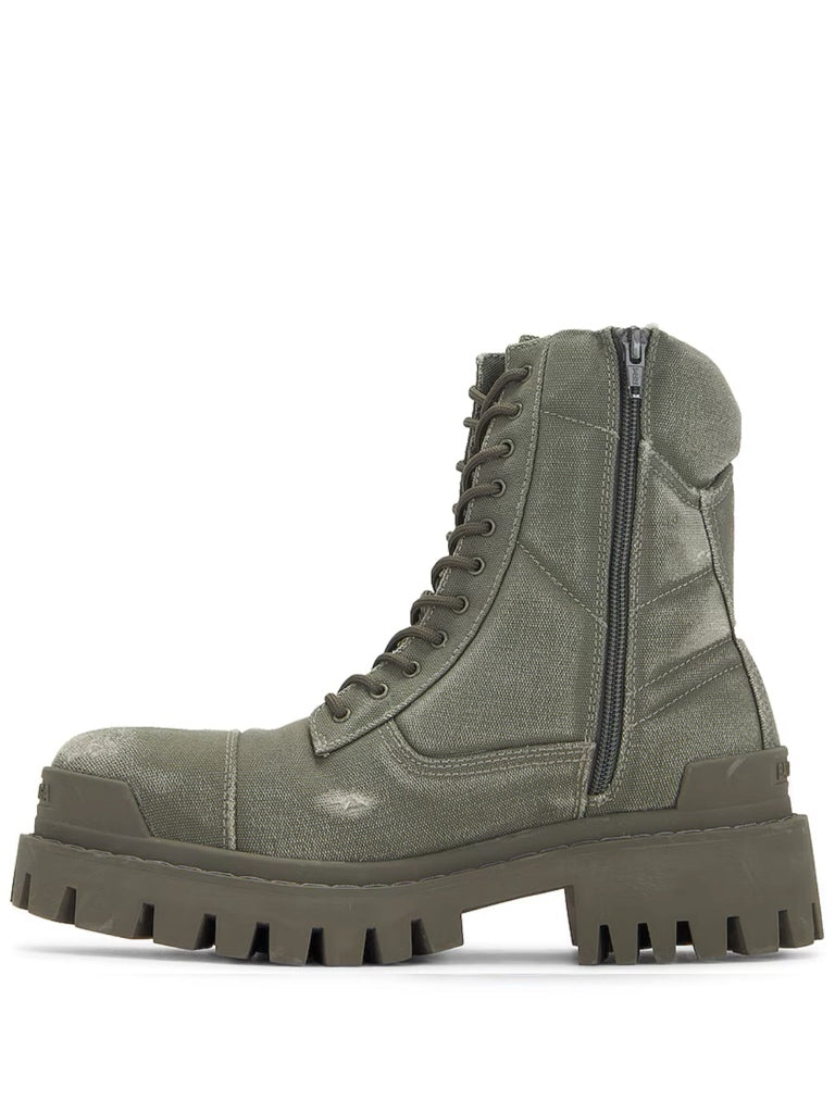 Balenciaga combat strike canvas boots