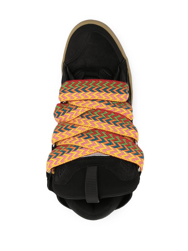 Lanvin Curb suede trim sneakers