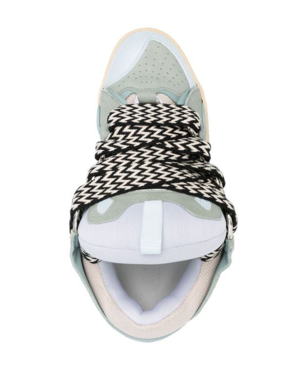 Lanvin Curb suede trim sneakers