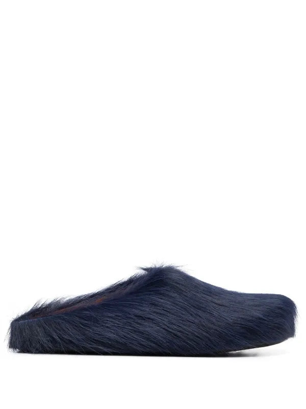 Marni Fussbet Sabot calf-hair slippers