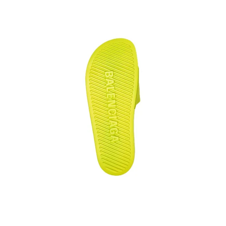 Balenciaga logo-embossed pool slides