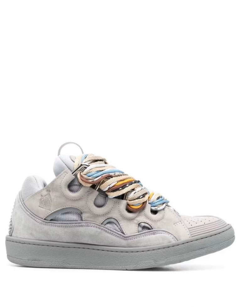 Lanvin Curb suede trim sneakers