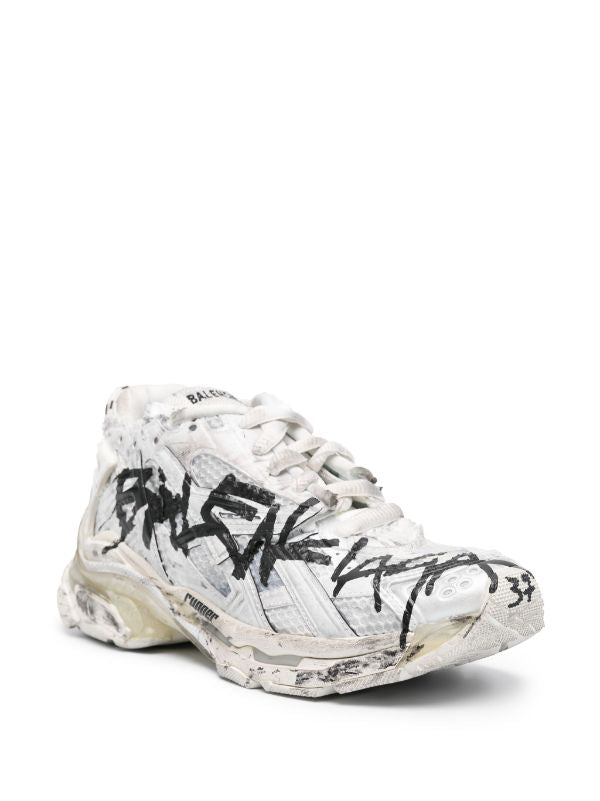 Balenciaga runner graffiti sneakers