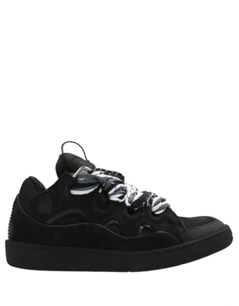 Lanvin Curb suede trim sneakers