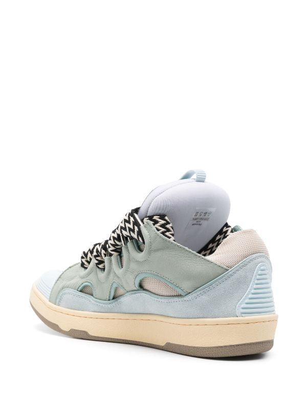 Lanvin Curb suede trim sneakers