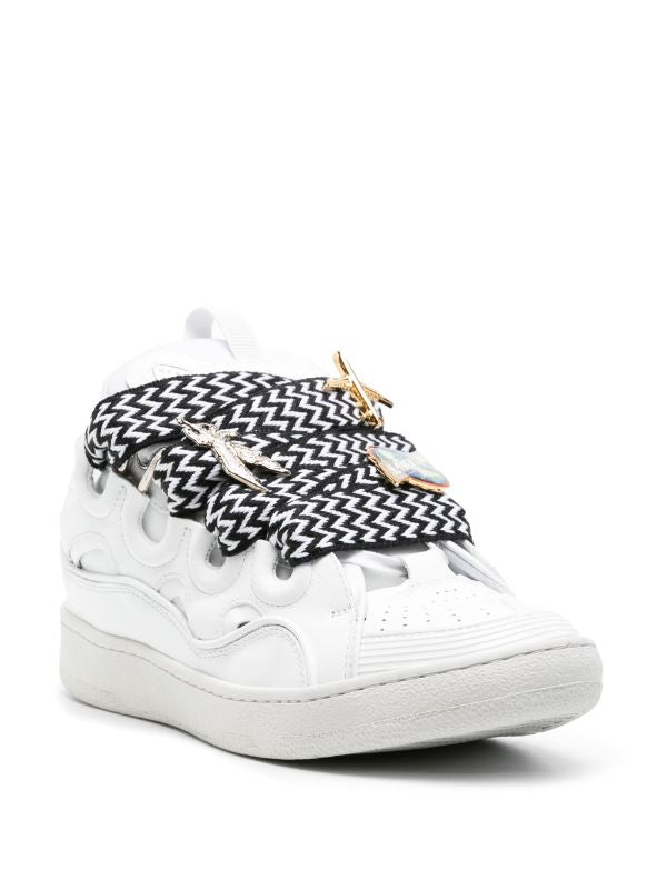 Lanvin Curb suede trim sneakers