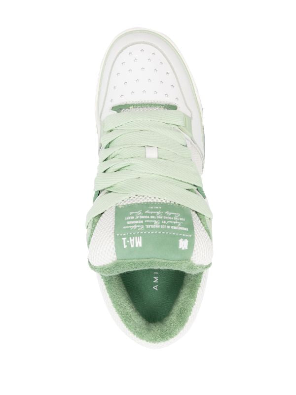 Amiri MA-1 panelled leather sneakers