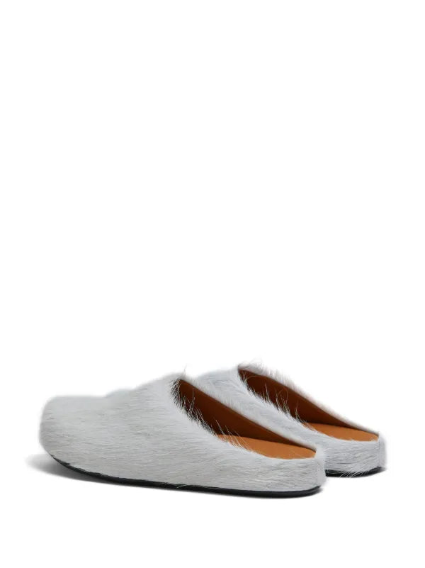 Marni Fussbet Sabot calf-hair slippers