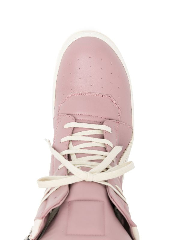 Rick Owen Geobasket high-top leather sneakers