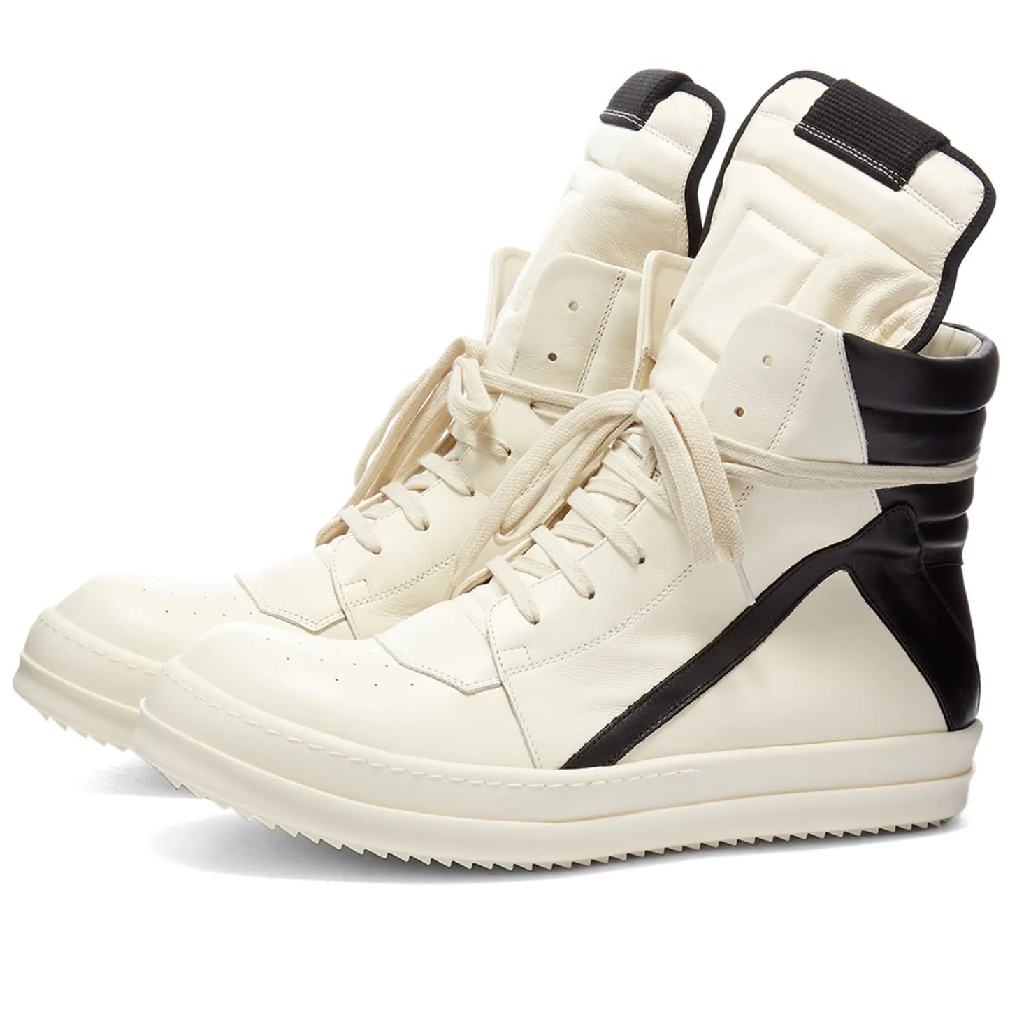Rick Owen Geobasket high-top leather sneakers