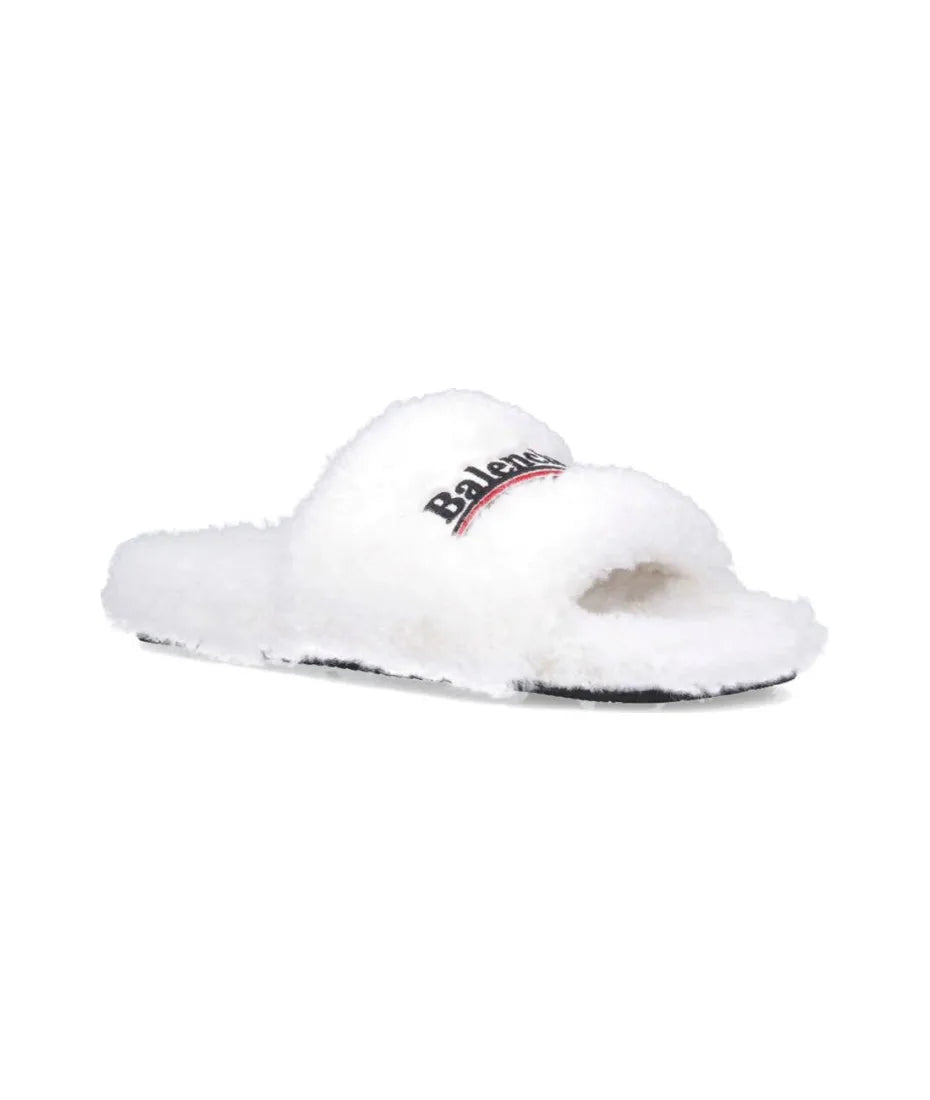 Balenciaga Furry slide sandals