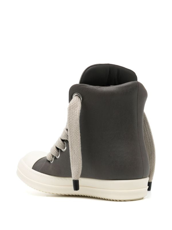 Rick Owen jumbolaced padded hi-top sneakers