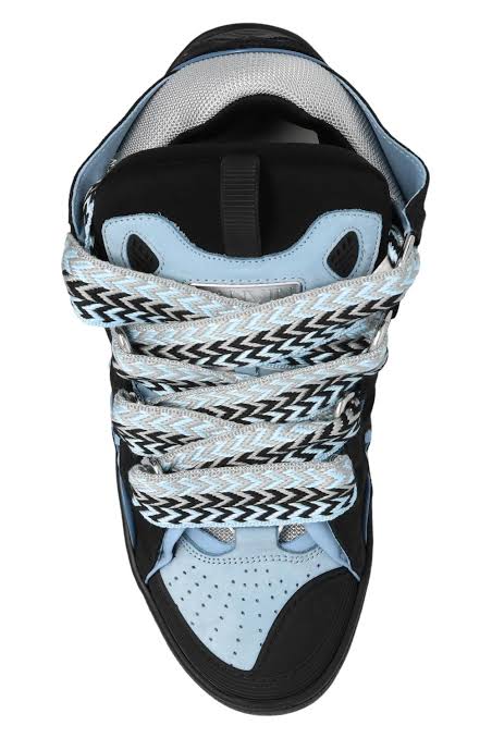 Lanvin Curb suede trim sneakers