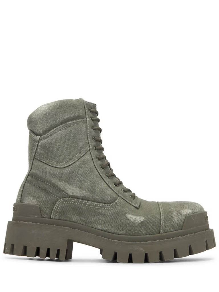 Balenciaga combat strike canvas boots