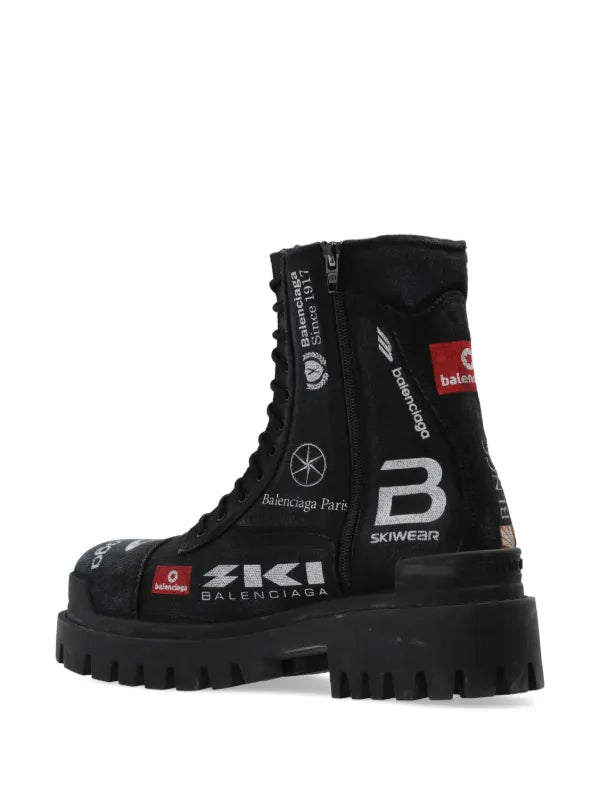 Balenciaga combat strike boots