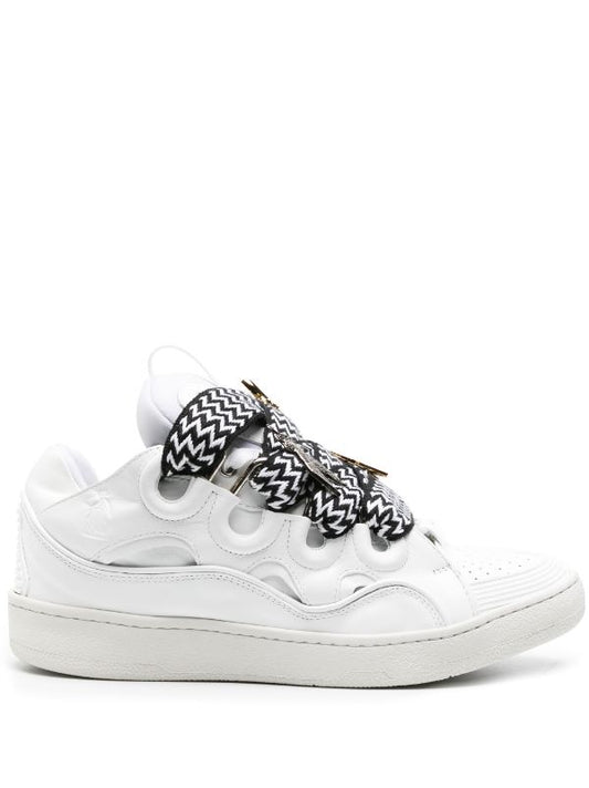 Lanvin Curb suede trim sneakers